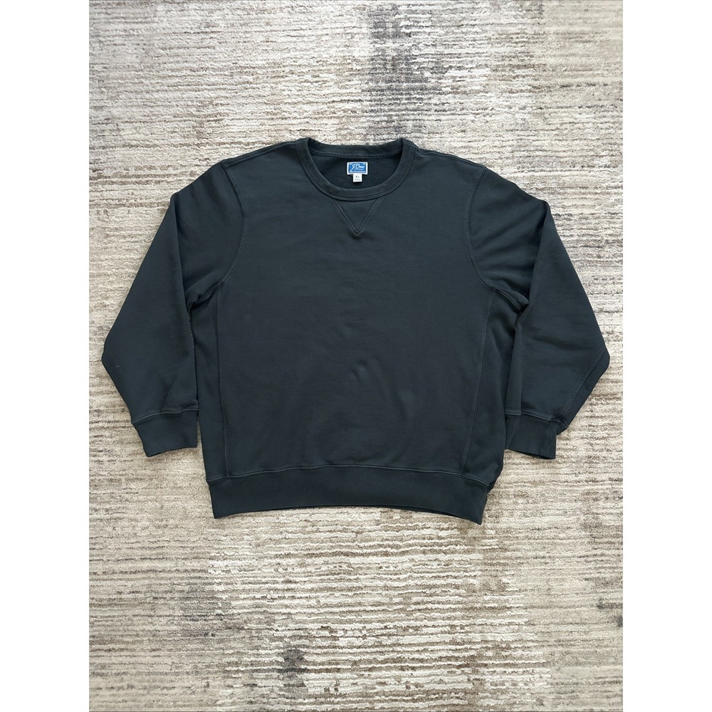 J.Crew Sweatshirt Men Blue Size XL Garment-Dyed French Terry Crewneck AD306